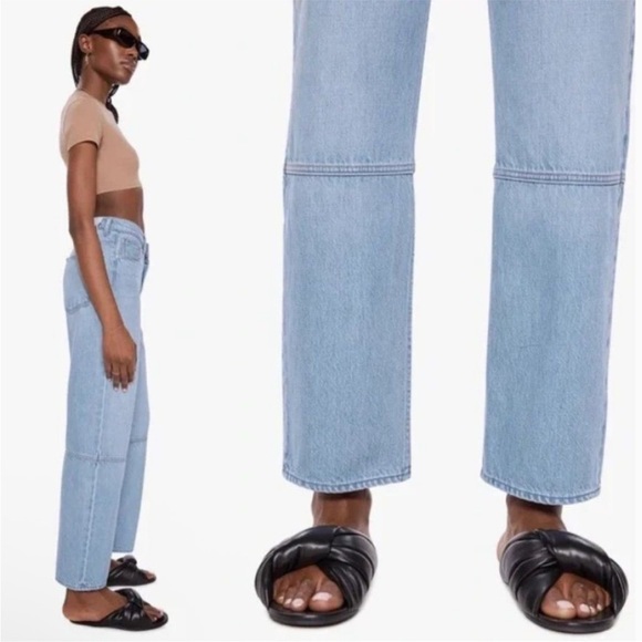 Mother Snacks High Waisted Double Stack Seamed Ankle in Just A Nibble - Picture 3 of 6